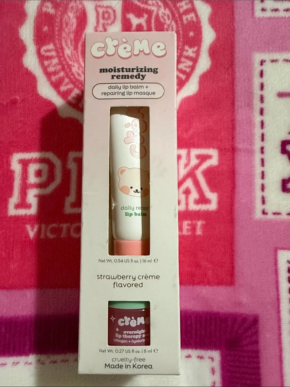 crème Moisturizing Remedy Strawberry Crème Lip Balm & Masque —